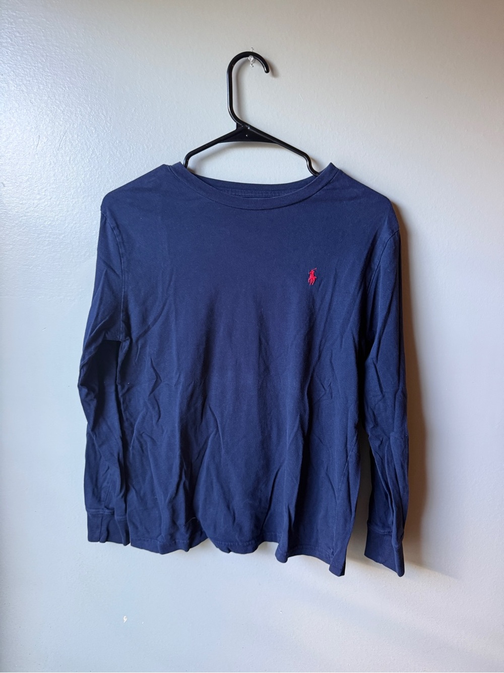 Polo Ralph Lauren Youth Navy Blue Long Sleeve T-Shirt Size L 14-16